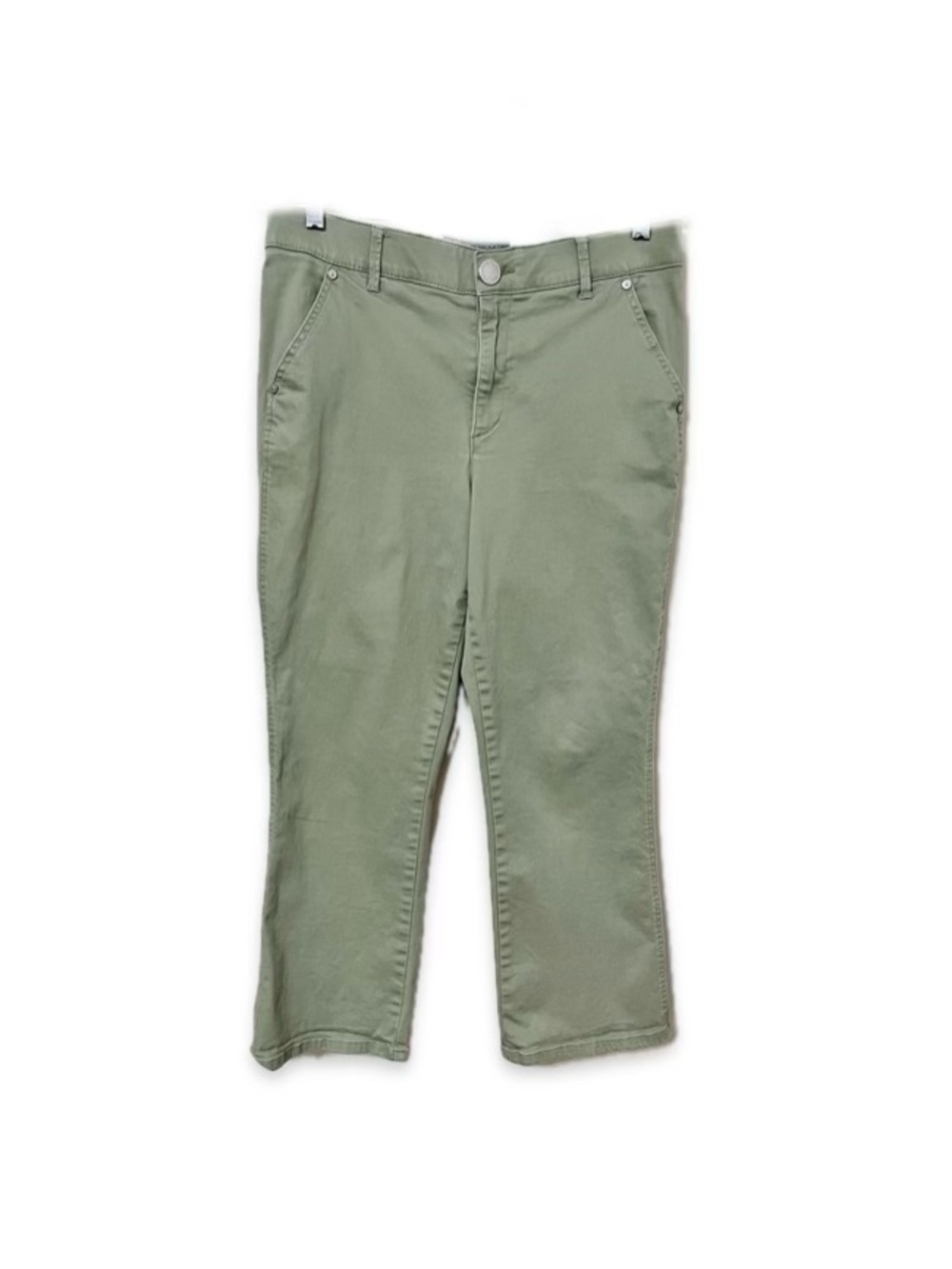 Wit & Wisdom Sage Green Cropped Pants Size 10 | 33” Waist EUC L2521E8X2